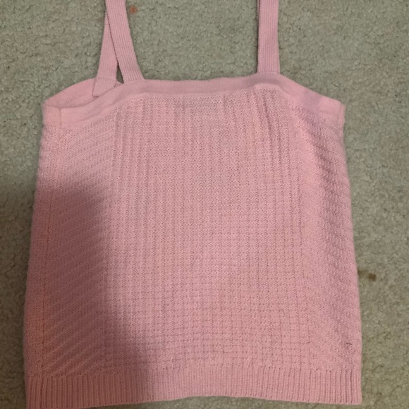 pink knitted tank top - Picture 3 of 3
